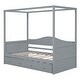 preview thumbnail 5 of 15, Modern Twin Size Canopy Day Bed with Twin Size Trundle