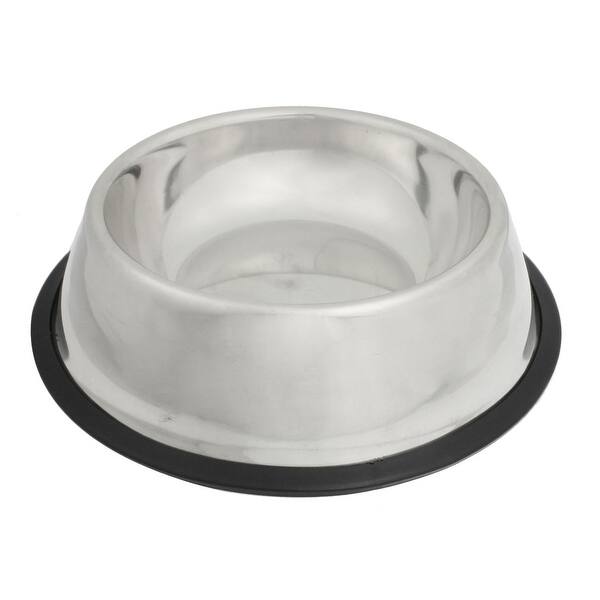 Shop Unique Bargains Doggy Dog Pet Stainless Steel Food Water Bowl Dish 8 5 Inch On Sale Overstock 17644473