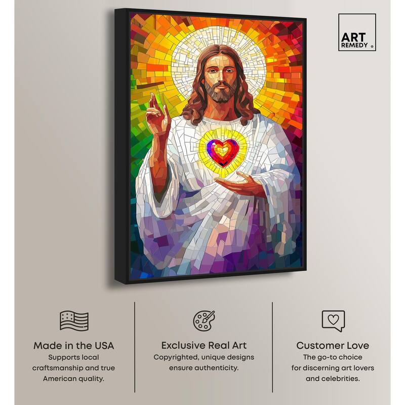 Blocks of Benediction I Canvas by Art Remedy