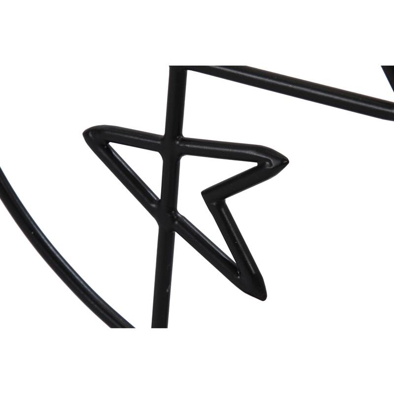 Renwil Posie Indoor Iron Statue, Matte Black