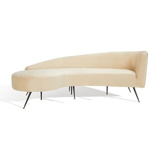 SAFAVIEH Couture Evangeline Velvet Parisian Sofa