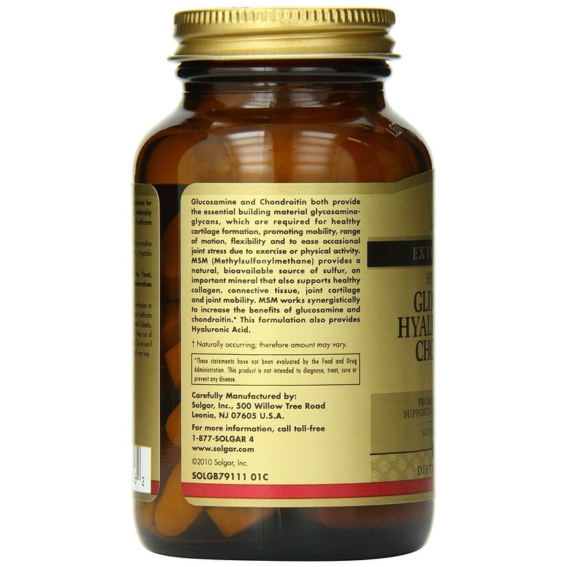 Shop Solgar Glucosamine Hyaluronic Acid Chondroitin Msm Shellfish Free Tablets 60 Free Shipping On Orders Over 45 Overstock 14796706