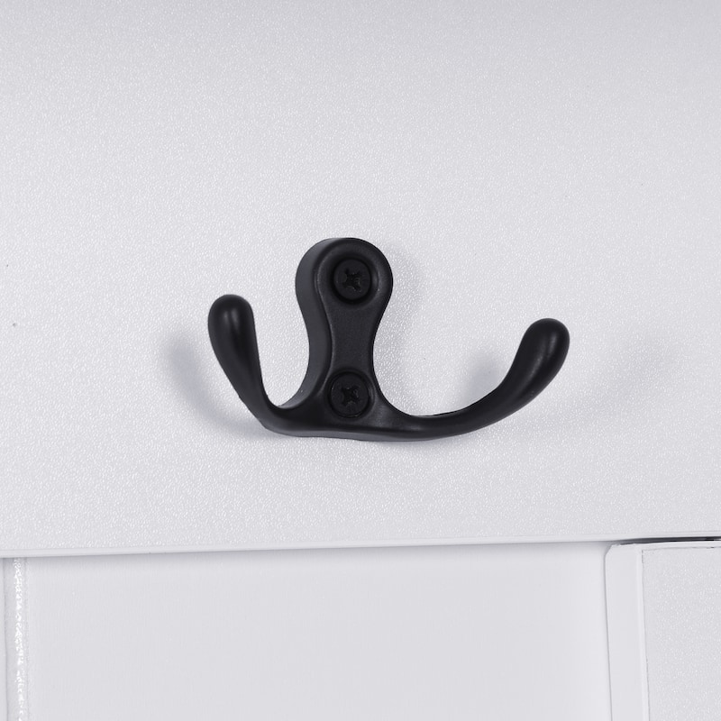 79" Tall Modern Hall Tree with Shoe Storage, 4-in-1 Entryway Bench with 6 Cabinets, 4 Coat Hooks & Adjustable Shelf