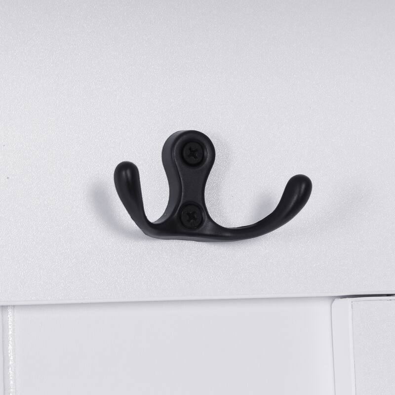 79 Inch Modern Hall Tree with 6 Cabinets Bench and Adjustable Shelf