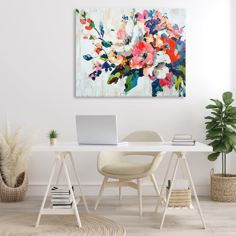 Stupell Abstract Flower Blooming Branch Canvas Wall Art Design By Franklyn Gregory