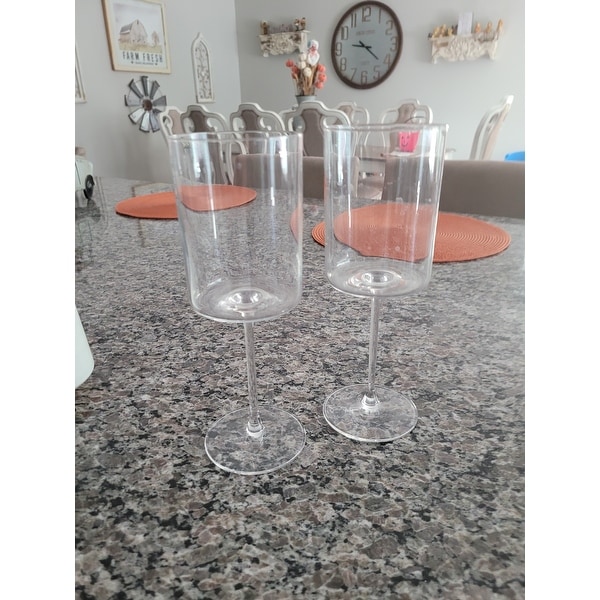 JoyJolt Claire 14 oz. Crystal Red Wine Glasses (Set of 4) MC202121