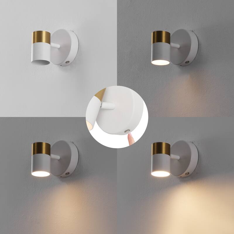 6" 1-Light LED Rechargeable Spotlight, by JONATHAN Y - N/A