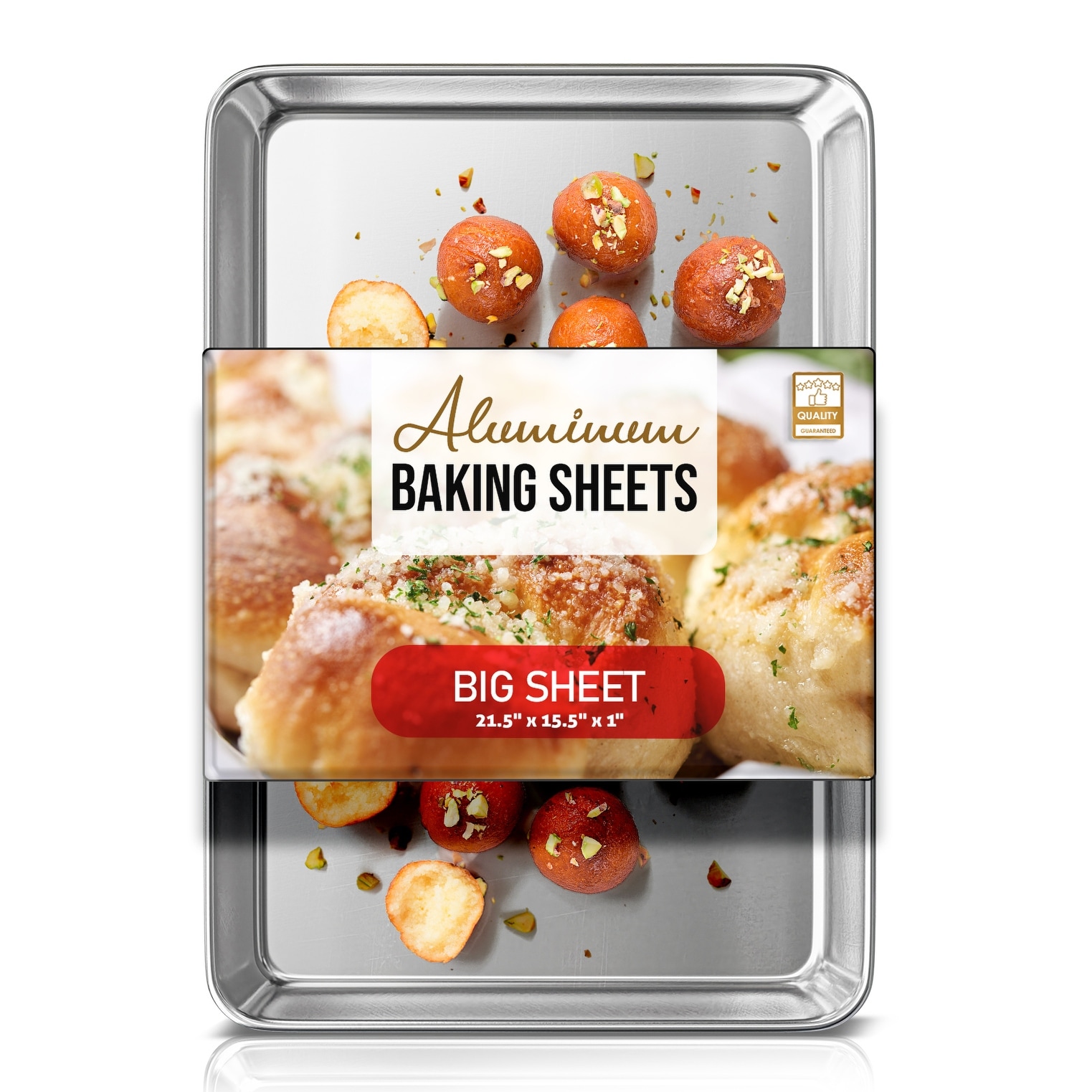 Joytable Aluminum Steel Non-Stick Baking Sheet/Cookie Sheet Set - Big Sheet Pan - 4 Piece
