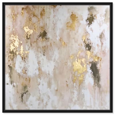 Golden Glimmer Gesture II Canvas by Art Remedy