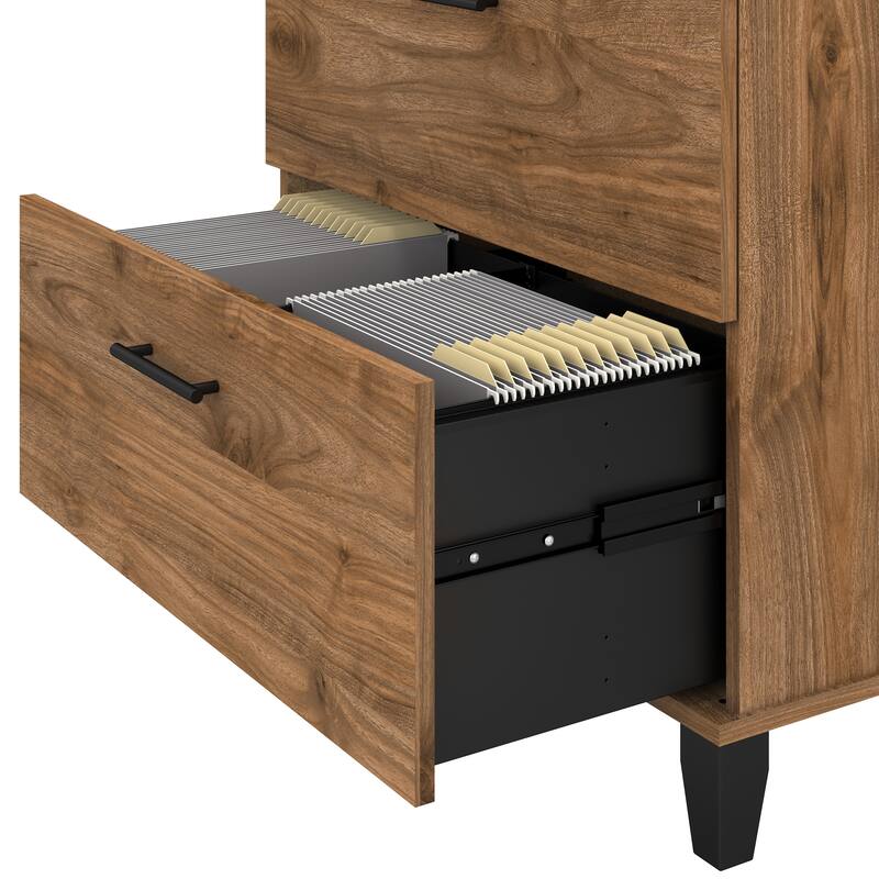 Bush Furniture Somerset 2 Drawer Lateral File Cabinet with Storage