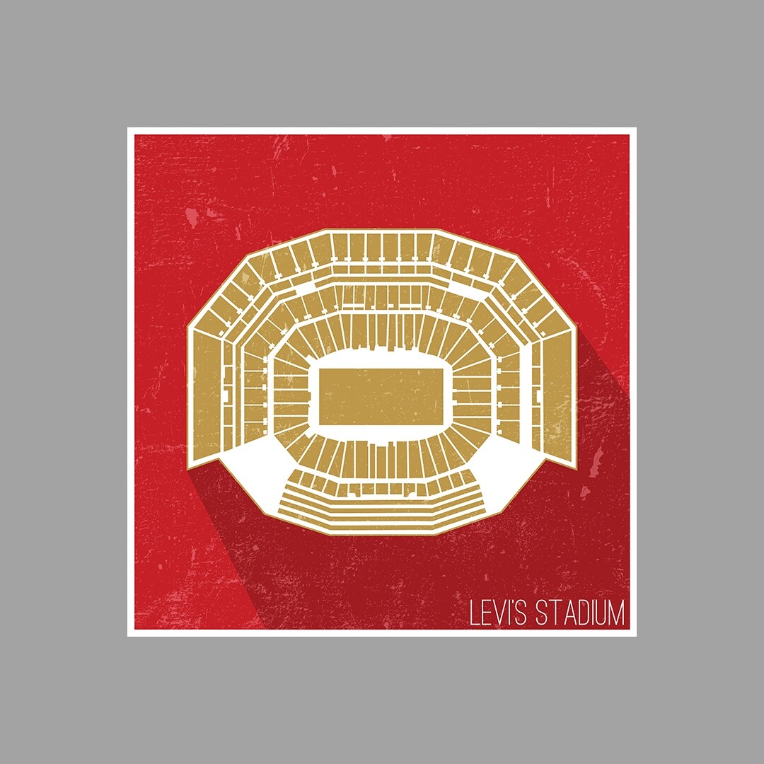 Leviundefineds Stadium Seat Map (Poster 24x24) NFL Seat Map Matte Poster  24x24 - Overstock - 13404201