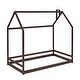 preview thumbnail 8 of 10, Twin Size House Bed with Playhouse Design, Sturdy Pine Wood Frame for Kids' Comfort and Imaginative Play