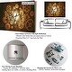 preview thumbnail 6 of 13, Designart 'Fractal Flower with Golden Rays' Oversized Floral Wall CLock