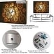 preview thumbnail 6 of 13, Designart 'Glittering Silver Pattern' Oversized Modern Wall CLock