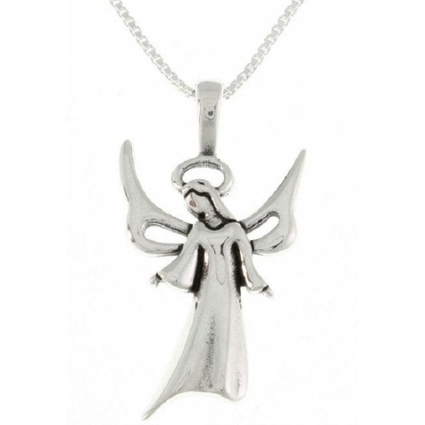 Shop Sterling Silver Angel Necklace 