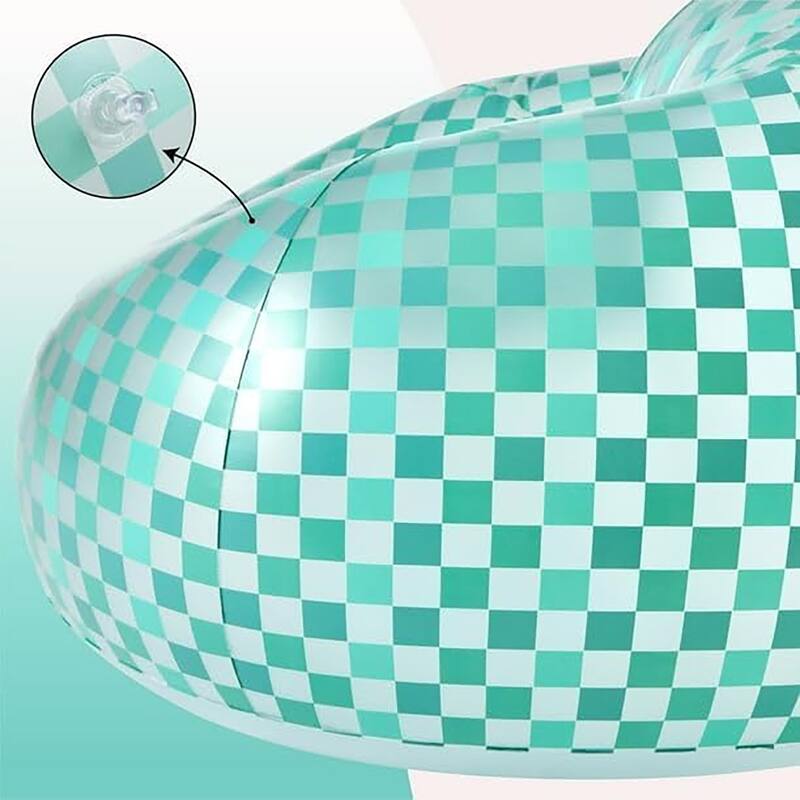 Urban Lifestyle Inflatable Chair, Retro Checkered Design