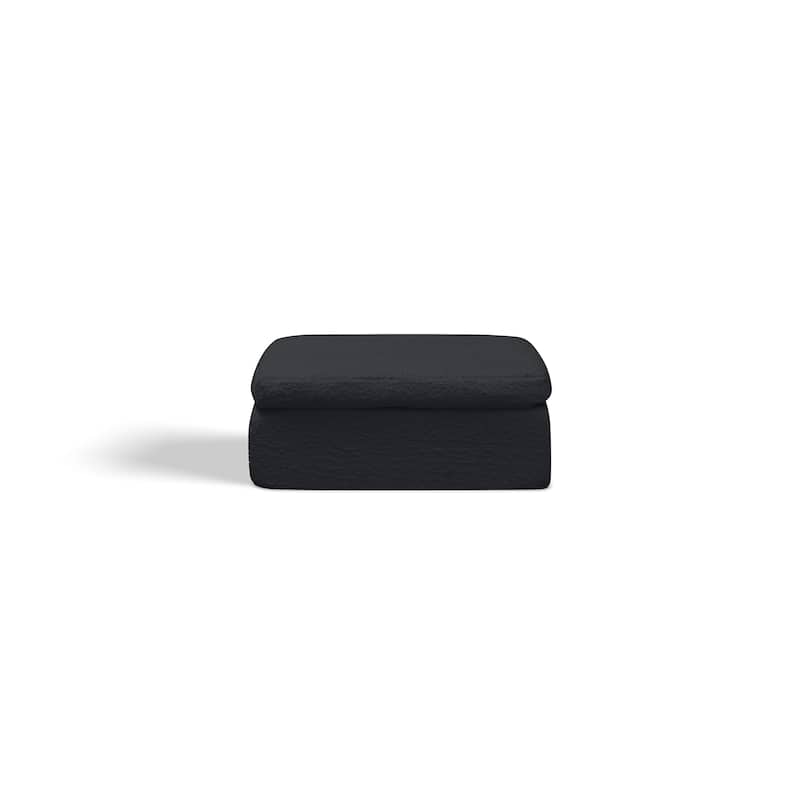 GDFStudio - 110" Cloud Modular Convertible L-Shaped 3-Seater Sectional Sofa with Ottoman