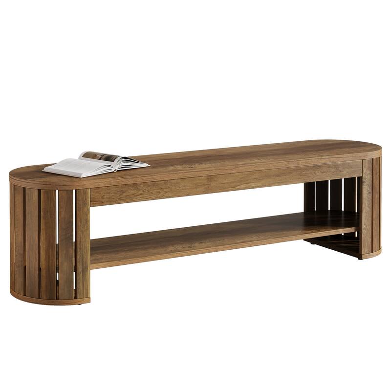 Wood Dining Bench, Entryway Kitchen Seat, Dining/Living Room Home Office Accent Bench