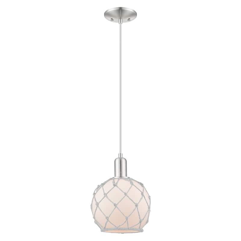 Innovations Lighting Endless Possibilities Arcadia - Farmhouse Rope - 1 Light 8" Cord Hung Mini Pendant