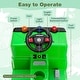 preview thumbnail 20 of 27, 12V Kids Ride-on Garbage Truck with Warning Lights and 6 Recycling Accessories - 33.5" x 20.1" x 22.8"
