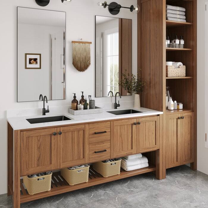DeerValley Ursa 20"L x 16"W Undermount Bathroom Sink with Overflow