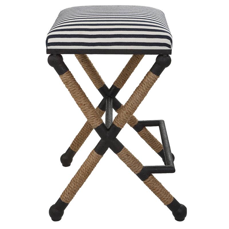 Uttermost Braddock Backless Counter Stool - 18.75"W x 27.63"H x 18.75"D