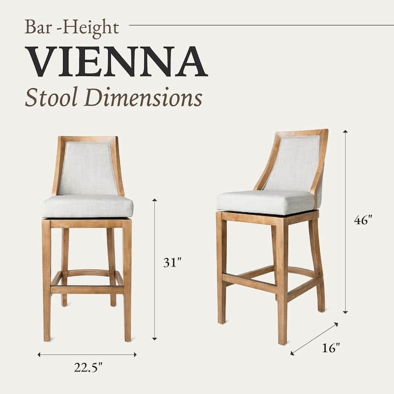 Maven Lane Vienna Swivel Kitchen Stool