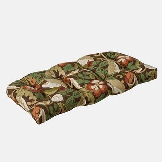 Pillow Perfect Outdoor Sundeck Chaise Lounge Cushion in Orange - Bed