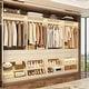 preview thumbnail 23 of 30, 25'' W Freestanding Closet System with 2 Wooden Drawers and Adjustable Shoes Rack and Hanging Rod,Walk-in Closet Organizer Set of 4 - White Oak