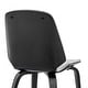 preview thumbnail 48 of 62, Brinley Walnut or Black Wood Upholstered Dining Chair