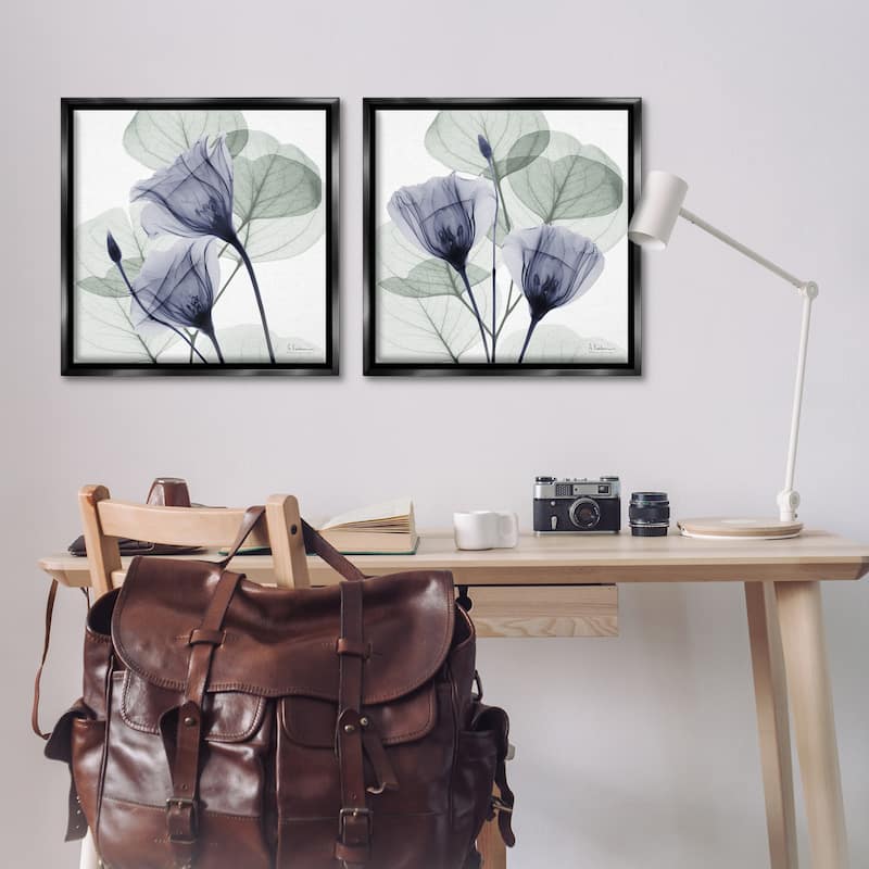 Stupell Fading Florals & Herbs Framed Floater Canvas Wall Art Design By Albert Koetsier (Set of 2)
