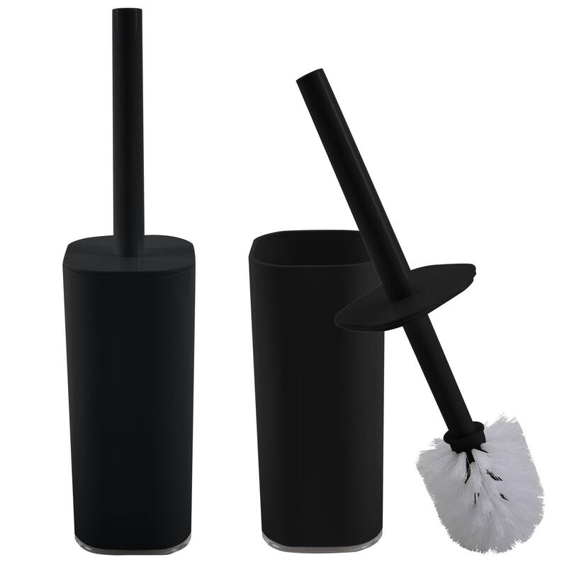 Bath Bliss 2 Pack Acrylic Square Toilet Brush Set