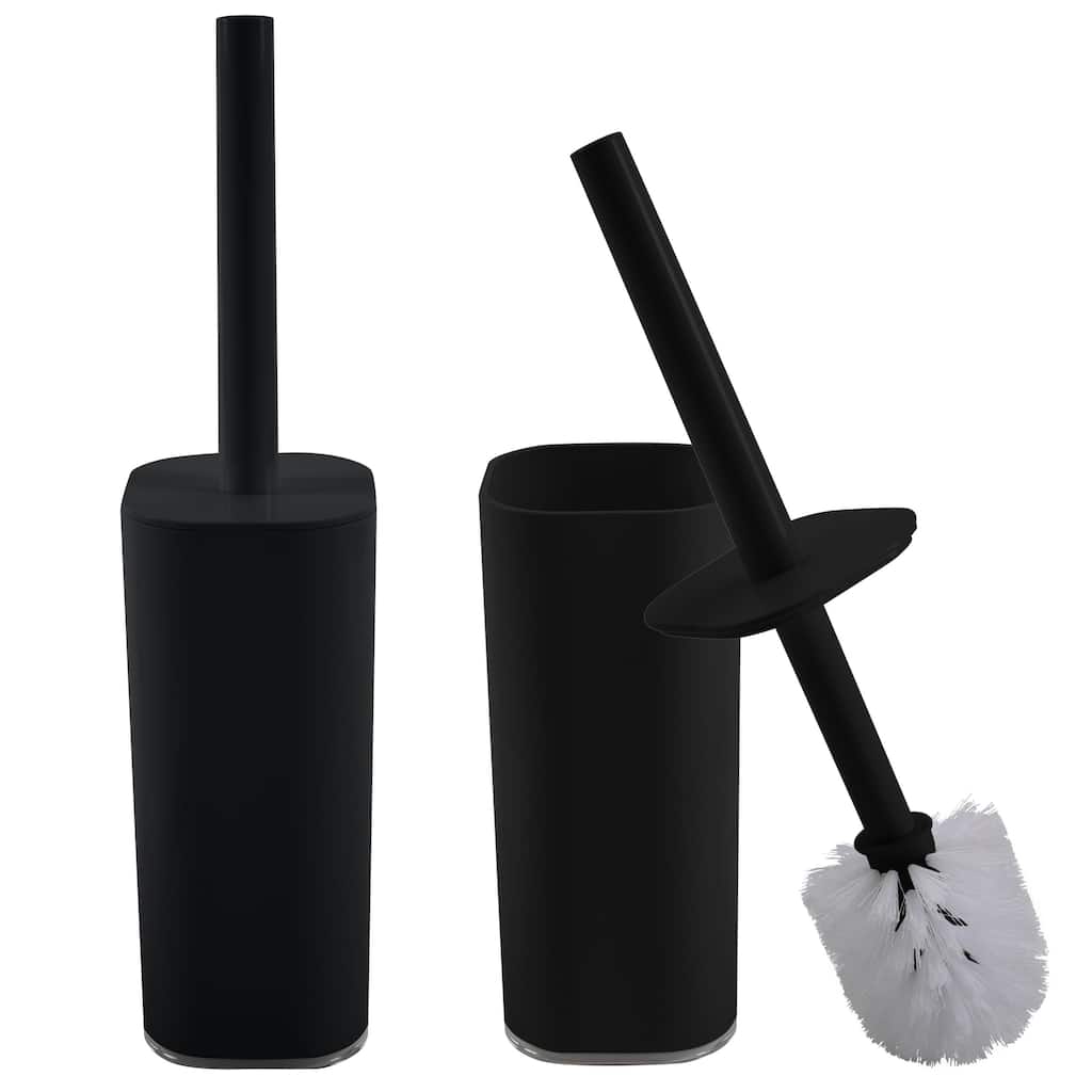 Bath Bliss 2 Pack Acrylic Square Toilet Brush Set