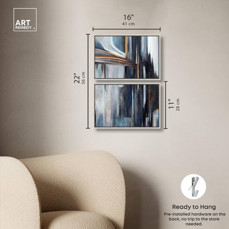 Aftereffect Canvas Set of 2 by Art Remedy