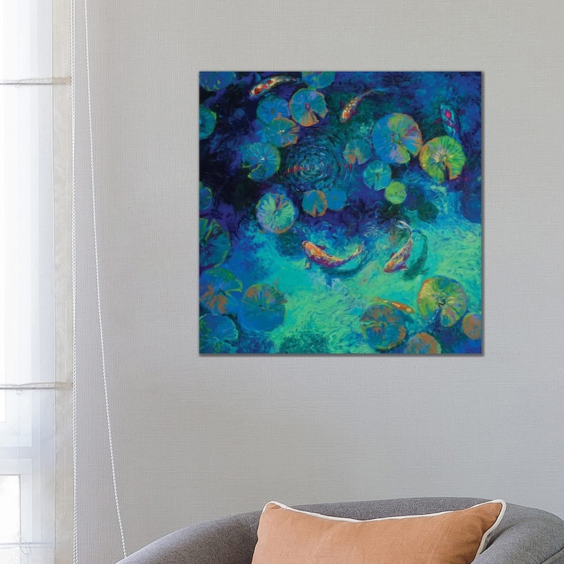 iCanvas "Taiwanese Blue" by Iris Scott Canvas Print - 26x26x1.5