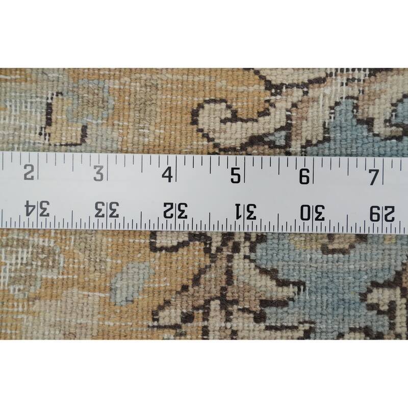 Hand Knotted Oriental 100% Wool Carpet Traditional Floral Oranges & Rust Kerman Area Rug - 12' 10'' X 9' 10''
