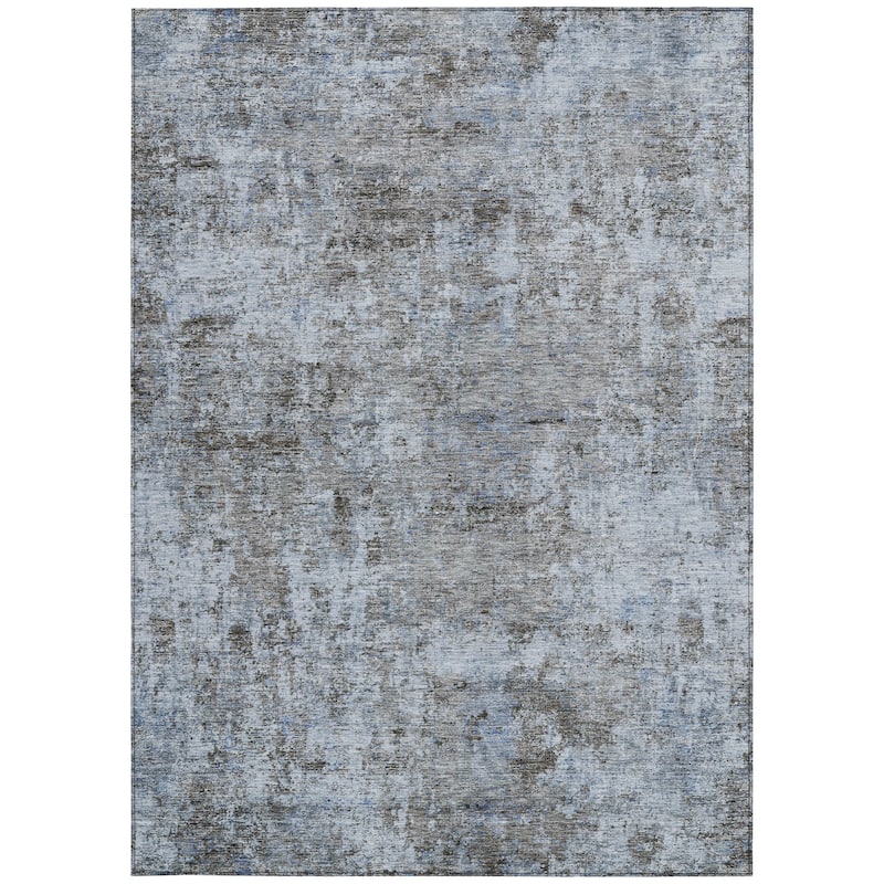 HomeRoots Abstract Transitional Rectangle Outdoor Rug