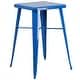 preview thumbnail 15 of 37, 23.75-inch Square Metal Indoor-Outdoor Bar Table Set - 27.75"W x 27.75"D x 40"H
