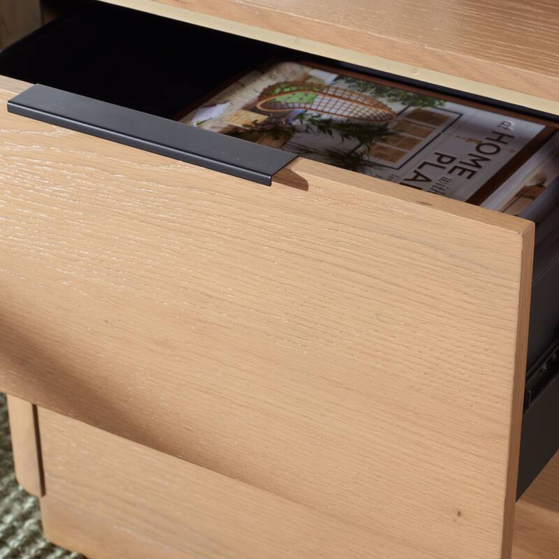 SAFAVIEH Couture Ljubica 2-Drawer Nightstand Bedside Accent Table (Fully Assembled)