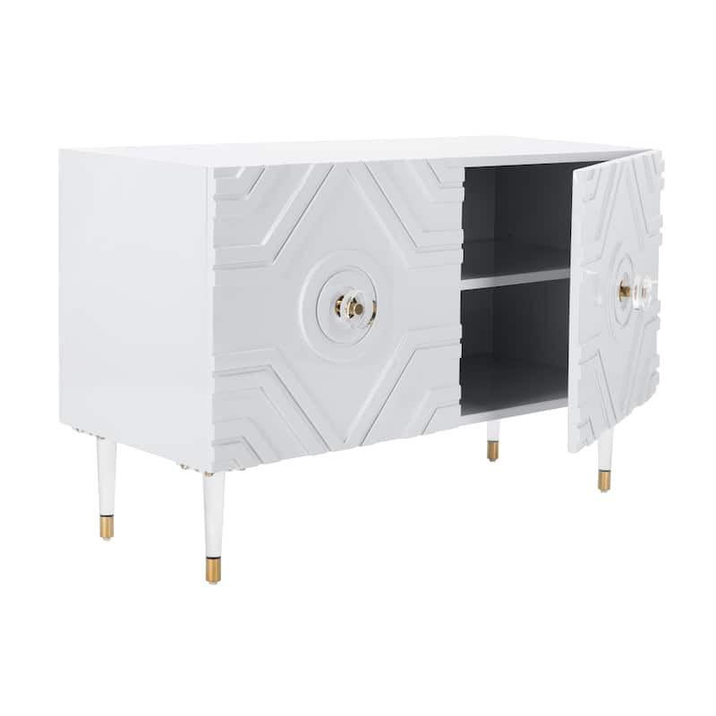 SAFAVIEH Couture Lillie Diamond Sideboard - 42.5" W x 16.1" L x 27.2" H - 43Wx16Dx27H