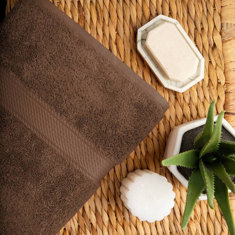 Superior Egyptian Cotton Pile Heavyweight Bath Towel Set of 2