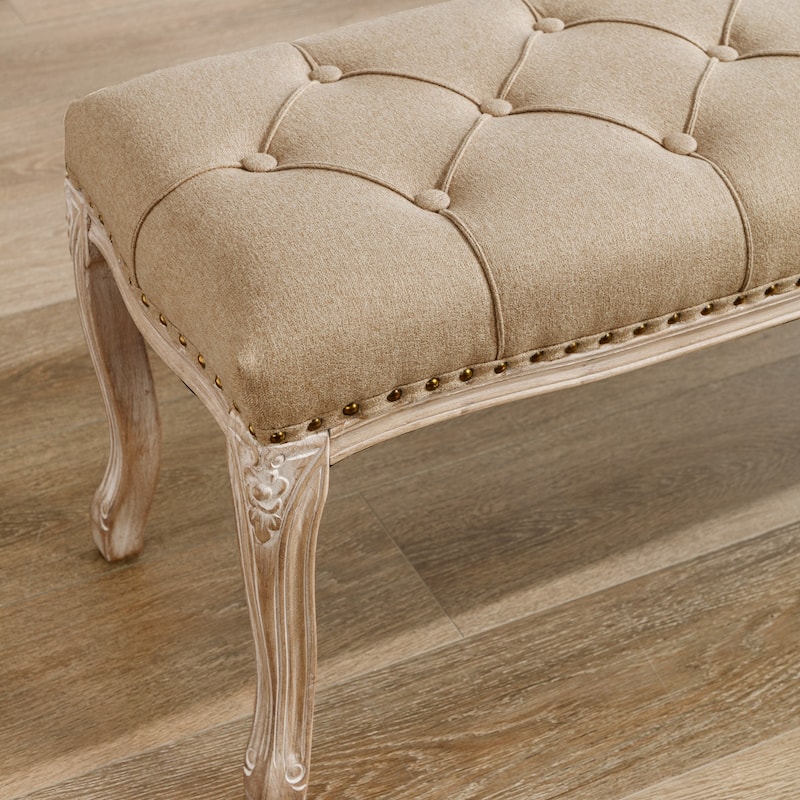 Modern Ottomans 45.2 In.W Retro Stool Legs - 45.2" W X 14.6" D X 18.3" H
