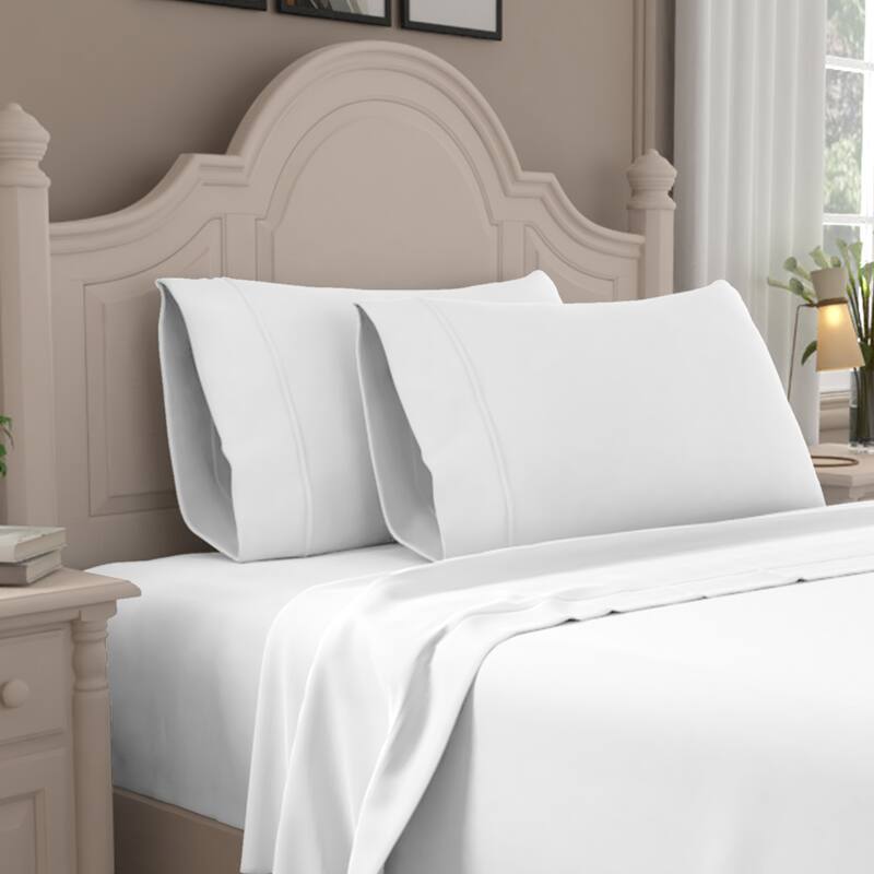Purity Home 400TC 100% Cotton Cool & Crisp Pillowcase Set