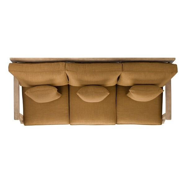 SAFAVIEH Couture Outdoor Martinique Solid Wood Patio Sofa SAFAVIEH Couture Outdoor Martinique Solid Wood Patio Sofa