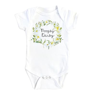 Poopsy Daisy - Baby Boy Girl Clothes Infant Bodysuit Funny Cute Newborn