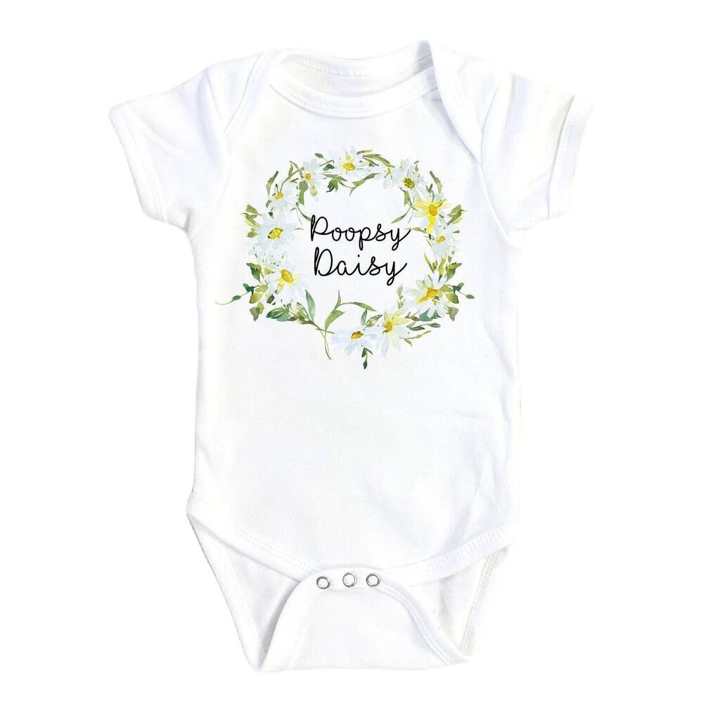 Poopsy Daisy - Baby Boy Girl Clothes Infant Bodysuit Funny Cute Newborn