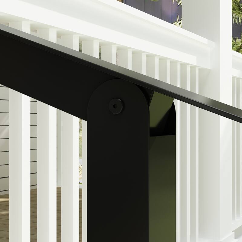 Duty Wrought Iron Outdoor Handrail Safety Rail for Steps, Porches
