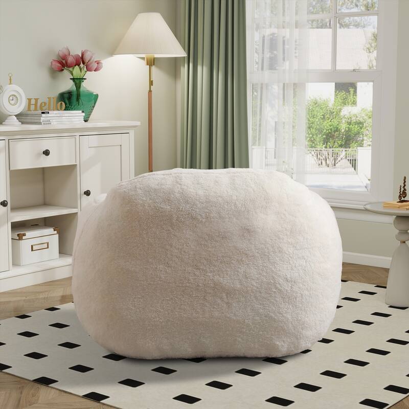 Teddy Bean Bag Chairs,Lazy Sofa Bean Bag Chairs with Armrest