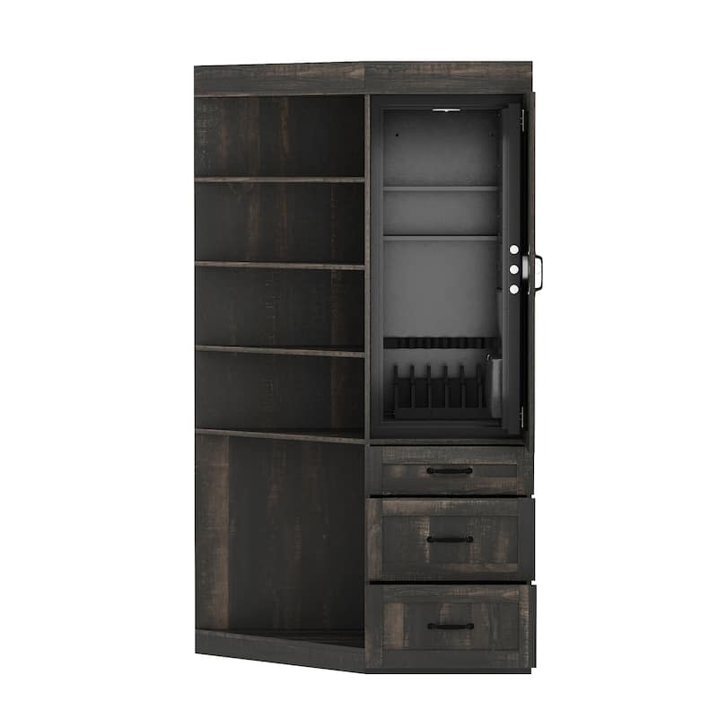 Large Gun Safe with Digital Lock Tall Storage Cabinet with Shelves, Multi-Option Secure Locker and Cupboard