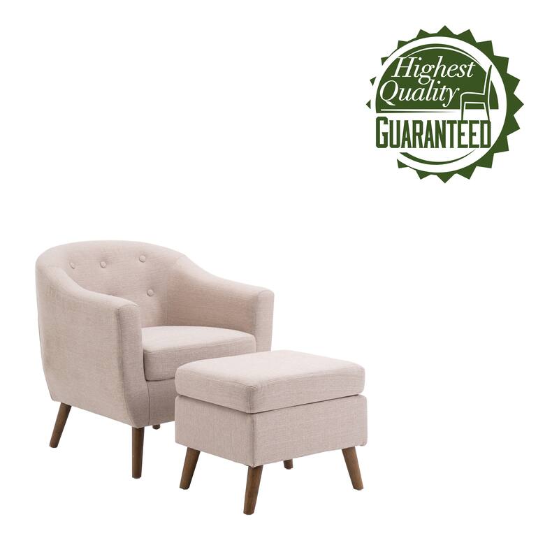 Carson Carrington Junsele Linen Upholstery Club Accent Chair